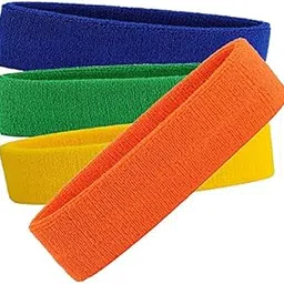R-LON Workout Headband for Women & Men - Moisture Wicking & Non-Slip Exercise Hairband or Sports Sweatband -Ideal for All Sports Like Tennis, TT, Badminton, Running and Yoga (4 PC) a41-image-74
