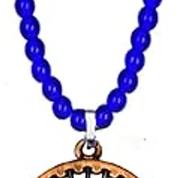 Dhamma Chakra Wheel Blue Bead Chain Copper Metal Pendant for Men and Women – Spiritual Meditation Jewelry-image-68