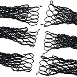 HEAVENGLOW 6 Pieces Pool Table Pocket Hollow Out Premium Tough Snooker Web Billiard Net Black-Sporting Goods-Indoor Games-Billiards-Tables-6 Pool Table Pockets-image-46