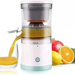 Lipzie (𝟏𝟎 𝐘𝐞𝐚𝐫𝐬 𝐖𝐚𝐫𝐫𝐚𝐧𝐭𝐲) Electric Portable Citrus Juicer USB Rechargeable Compact Wireless Juicer Blender for Fresh Orange and Mosambi Juice Perfect for Daily Kitchen and Travel image 1