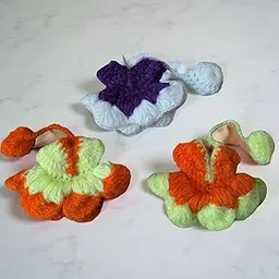 HICKORY Handmade Woolen Dress for Laddu Gopal Ji Size 0-1 | Winter Warm Poshak for Kanha Ji | Traditional Wool Vastra for Small Krishna Idol (Mix Colors) Pack of 03-picture-20