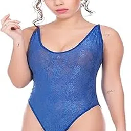 Women's Net One Piece Swimsuit | Trendy Transparent Swimwear & Beach Outfit | Alluring Mesh Monokini Bathing Suit | Free Size-image-7