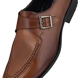 alberto torresi Men's Leather Monk Formal Shoes with Buckle Closure - Suitable for Office, Party, Special Occassion-picture-56