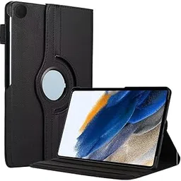 M Cart Samsung Tab A8 10.5 Inch Flip Cover Leather Finish 360 Degree Rotate Flip Cover Shockproof Style Back Cover Case for Samsung Galaxy Tab A8 10.5 Inch (SM-X200/SM-X205) (Black)-image-13