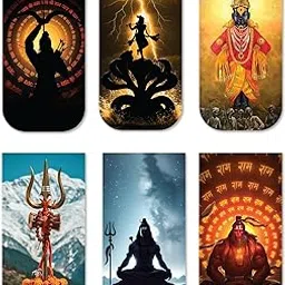 Divine Sanatani Magnetic Bookmark Set of 6 | Bookmarks for Book Readers, Book Mark Gifts for Book Lovers | Book Marks for Books | Gift for Readers image 1