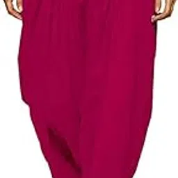 indiacarvan Women's Single Pocket Cotton Solid Patiala Salwar Pants-picture-21