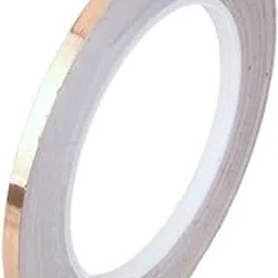 Premium Copper Foil Adhesive Tape, 5mm Width, 30 Metre Roll Length, Conductive Metal Strip-picture-46