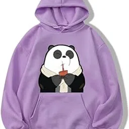 Panda Hoodie Sweatshirt Anime Men Women Causal Stylish Latest Pink Lavender Beige Peach-image-89