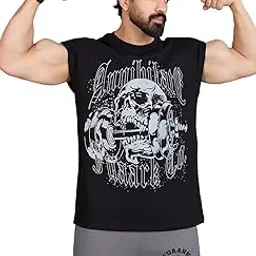 fuaark Men Annihilate Capsleeves Oversized fit Gym & Workout Tank-picture-20
