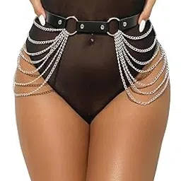flaunt n fly All-match trend metal tassel dark punk chain belt-picture-43