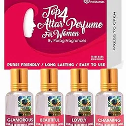 Parag Fragrances Top 4 Attar Perfume For Women/Ladies/Girls (Easy to Carry Long Lasting Attar Perfume Roll-on For Women) Best Perfume Roll-on Gift Set For Women-picture-12