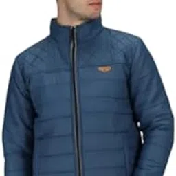 acoustix Men's Quilted Puffer Jacket, Full-Zip Winter Coat with Stand Collar-picture-25