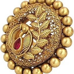 jyona Rajwadi Look Gold Plated Adjustable Finger Ring for Women & Girls(FR313233)-picture-54