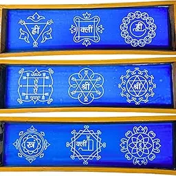 Anciently Navagraha Rangoli Stencil Hindi 3 Pieces Combo, Navagraha Kolam Stencil Rangoli Sacha Wooden, 1 Set of 3 Pieces (17x5 Inches)-picture-67