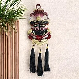 CHHARIYA CRAFTS Metal Narsingh Kirtimukha Nazar Battu with Naag Ganesha Suraksha Kawach Mask for Evil Eye Protection for Home, Wall Hanging Office Wall & Door Hanging-picture-17