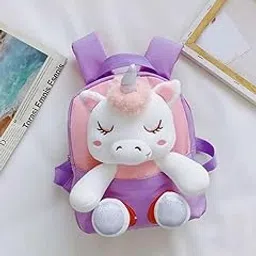 Unicorn Soft Toy Purple Bag Kindergarten Kids Baby Bag Pack for Girls 9" Inch-picture-32