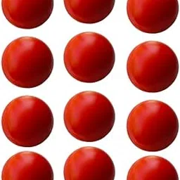 Heavy Plastic Cricket Training Balls 80 gm for Indoor and Outdoor Cricket Game, Heavy Plastic Ball for Cricket Drills and Bounce Practice, Red Pack of 12-image-5