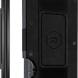 the ridge Wallet For Men, Leather Card Wallet For Men With Cash Strap- Minimalist Aesthetics, Holds up to 12 Cards, RFID Safe, Blocks Chip Readers (Midnight Black), Midnight Black Leather, Minimalist-picture-13