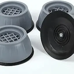 Optima traders Anti Vibration Pads for Washing Machine feet for Non Slip Support and Shock Absorber Stand with Suction Rubber Bush (4 Pieces) Grey-picture-33