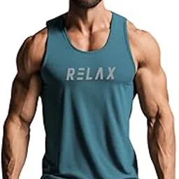 3colors 3Colours RGB Men's Active Wear Sleeveless Tank top, Gym Vest, Leisure wear Regular FIT-Relax-picture-13