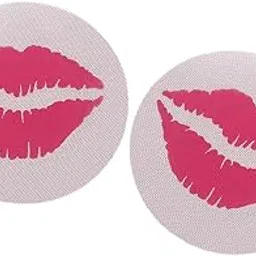 myaddiction New Ladies Charming Round Sexy Breast Sticker Disposable Nipple Cover w/Pink Lips Printing-picture-17