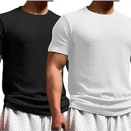 i enterprise T Shirt for Men Regular Fit Tshirt for Men Gym T Shirts for Men for Casual Wear Workout T Shirts for Man Active Gym Wear for Men (Pack of 2)-picture-22