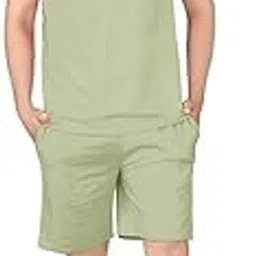 tigma Men’s Cotton Night Suit Set | Solid Color Shirt & Pajama Combo | Soft, Breathable Sleepwear & Loungewear for All-Season Comfort-picture-54