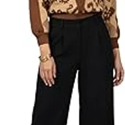 tamiska by narendra kumar Women’s Brown Jacquard V-Neck Full Sleeve Sweater in Viscose Blend-picture-34