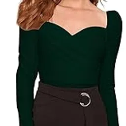 dream beauty fashion Women's Casual Full Sleeves V-Neck Regular Fit Stylish Top - 23" Inches (Isro-Top-01)-picture-10