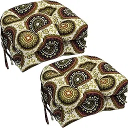 Blazing Needles 16-inch Rounded Back Tufted Outdoor Chair Cushion, 16 x 16, Earthly Delight 4 Count-image-16