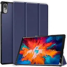 Robustrion Smart Trifold Hard Back Flip Stand Case Cover for Lenovo Tab P11 Pro 11.5 inch TB-J706F/J706L -Navy-image-6