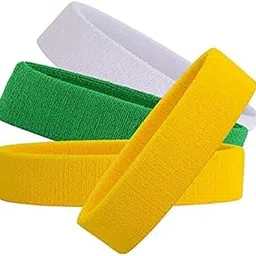 R-LON Workout Headband for Women & Men - Moisture Wicking & Non-Slip Exercise Hairband or Sports Sweatband -Ideal for All Sports Like Tennis, TT, Badminton, Running and Yoga (4 PC) a73-image-93