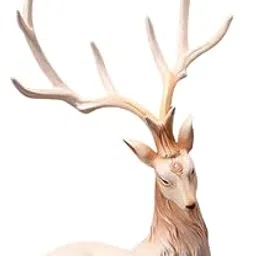 Creative Reindeer Ornament Figurine Craft Elk Sculpture Bedroom Desk Pink Lying|Home & Garden|Home Décor|Figurines-image-0