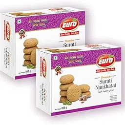 Euro Premium Surti Nankhatai Cookies 500g Pack of 2 | Authentic Taste, Traditional Recipe | Shortbread Biscuits & Snacks |Perfect for Tea Time Delights, Family Gatherings-picture-20