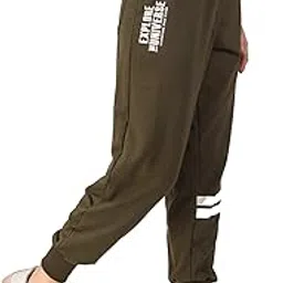 uzarus Women's Cotton Slim Fit Joggers Track Pants with 2 Zippered Pockets-picture-18