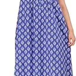 urali Women's Jaipuri Printed 100% Cotton Night Gown-picture-14