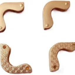 Nimida® Premium Metal Corner Protector Large Size Pack of 4 Nos | 1 Inch x 1 Inch x 5 mm | Rose Gold | for Purse and Bags-image-3