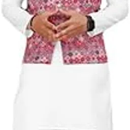 burrito Soni Traders Men's Cotton Blend Solid Straight Knee Length Kurta with Koti Nehru Jacket Stylish Latest Ethnic Wear-picture-12