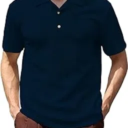 tagdo Men's Popcorn Fabric Polo T-Shirt (2022)-picture-39