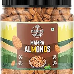 nature stuff Kashmiri Mamra Almonds High Oil Content | More PUFA MUFA | Unpolished Badaam Giri | 100% Natural Crunchy Nuts & Dryfruits | Rich in Protein, Fiber | Natural Immunity Booster (100 Gram)-picture-26