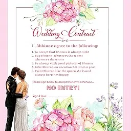 Timeless Impressions Customised Wedding Contract (03) l wedding/engagement party occasion (18x22 INCH)-picture-33