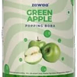 ZAWAA Foods - Green Apple popping Boba 1Kg | Refreshing Bubble Tea with Popping Boba Pearls | Vegan | Perfect for Ice-cream, Bubble boba tea, smoothies, falooda, puddings, cakes, Froyo, Milkshake, Coffee- Hot & Cold Milk | Including Straw-picture-12