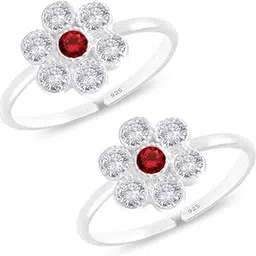 Sterling Silver Toe Rings for Women | 925 Pure Chandi Bichiya Traditional Design Indian Toe Rings for Women Stylish (SJTR12)-image-47