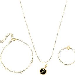 voylla Valentine's Day Collection Alphabet B Black Enamel Charm|Valentine Gift For Her|Gift For Wome|Gift For Her|-picture-33