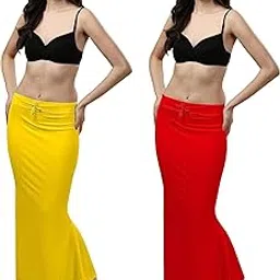 Petticoat Shapewear for Women, Fishcut Flare Underskirt, Saree Shapewear Petticoat, Under Skirt for Saree, Combo Pack of 2-picture-19