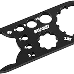 MERISHOPP Bicycle Fork Cap Wrench Multifunctional Mountain Bike Front Fork Caps Wrench Black 8T 12T|Sporting Goods|Cycling|Bicycle Maintenance & Tools|Tools-picture-14