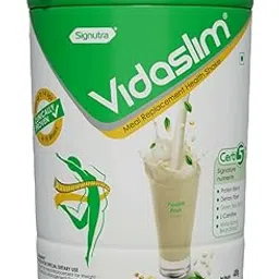 Vidaslim Meal Replacement Protein Health Shake for Weight Control & Weight Management for Women & Men | 22.8 gm Protein| L-Carnitine | Green Tea Extract| White Kidney Bean Extract | (400g, Vanilla Elixir)-image-73