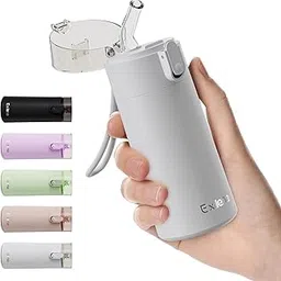 Small Water Bottle 150ml with Straw – Small Flask with One-Hand Open Design, Leak-Proof Locking Lid, 4-6 Hours Hot/Cold Retention and Portable for Coffee, Milk, or Any Beverage(Light Grey)-picture-31