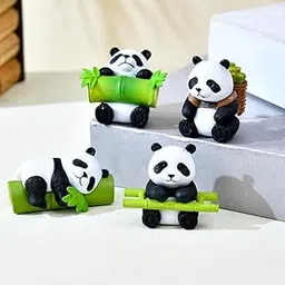 VRB Dec Miniature Decor Items Set for Unique Gift,Home,Living Room,Office,Restaurant Decor,Military Showpiece,Perfect Valentine Decoration Items (Panda Miniature Toys Design 2)-picture-20