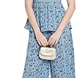cotland fashions Jaipuri Cotton Printed Sleeveless Peplum Top with Pants Co-Ord Set for Women-picture-12